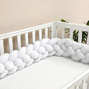 Protectie laterala patut bebe tripla alba